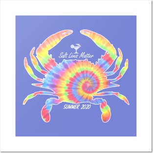 Tie Dye Crab Salt Lives Matter Social Distancing Summer 2020 Posters and Art